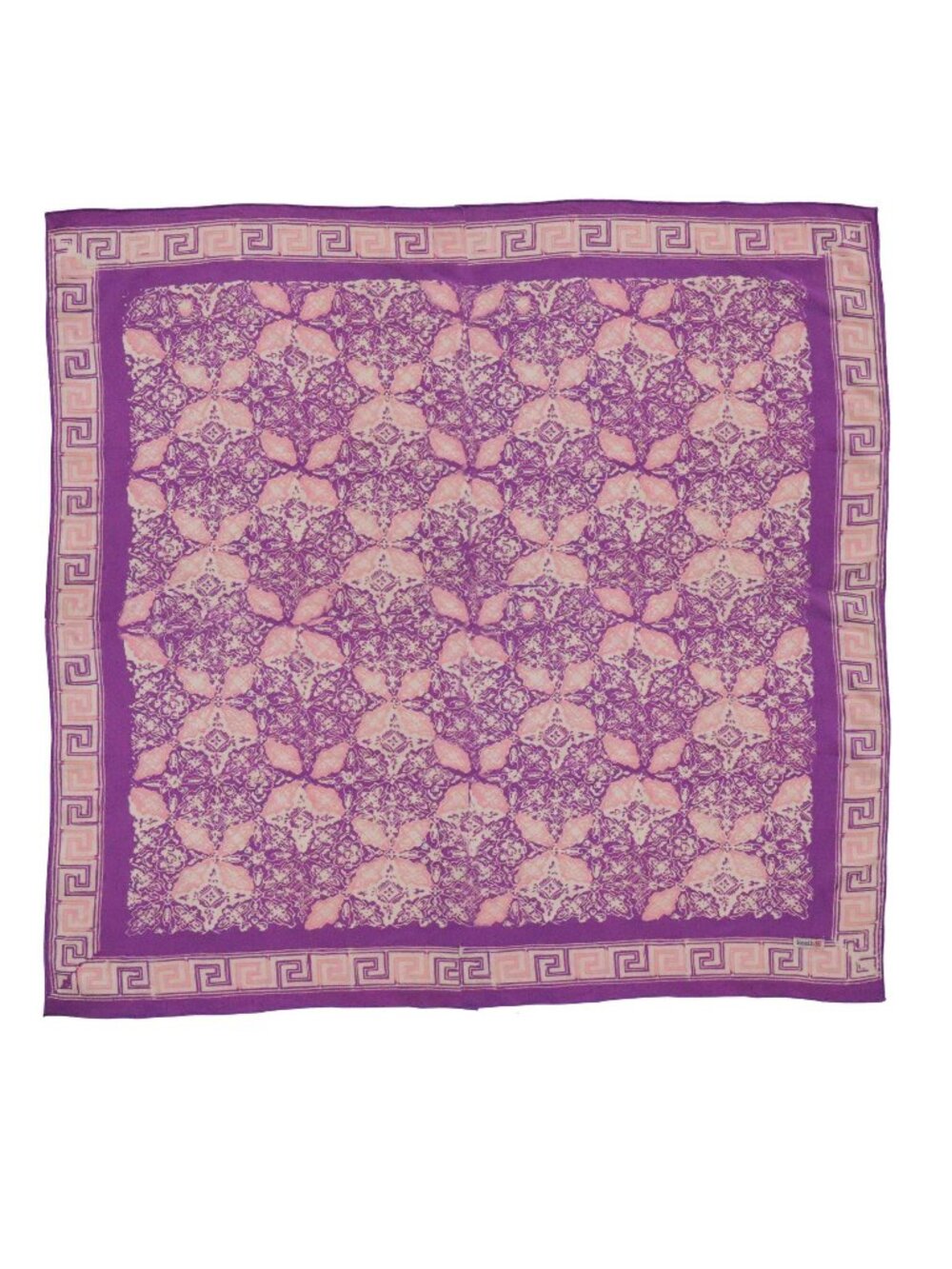 Large 39" Batik Bandana, Lavender Love, Purple Lilac